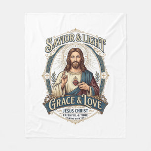 Jesus Second-Hand-Laden Vintage-Jagd-Grafik-T-Shir Fleecedecke