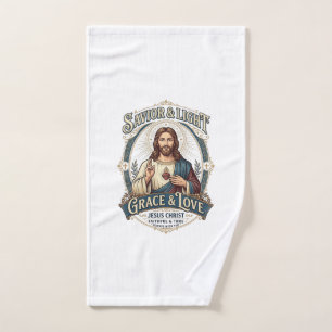Jesus Second-Hand-Laden Vintage-Jagd-Grafik-T-Shir Handtuch