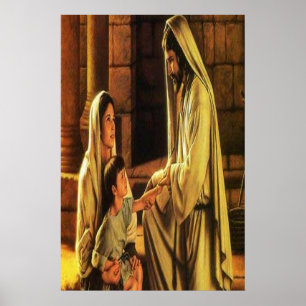 Jesus segne Mutter und Kind Poster