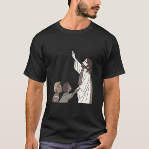 Jesus segnet Kinder Cartoon T-Shirt