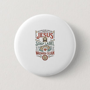 Jesus Seifenetikett Gewaschen Sauber Jesus Seife G Button