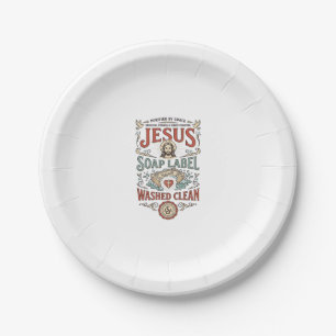Jesus Seifenetikett Gewaschen Sauber Jesus Seife G Pappteller