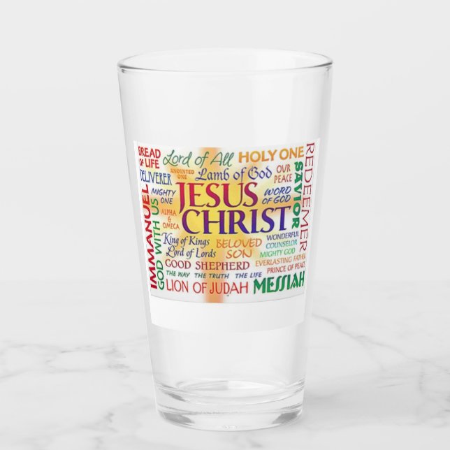 JESUS - SEINE vielen Namen Glas (Vorderseite)