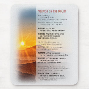 Jesus' Sermon auf dem Berg - Matthew 5 Mousepad