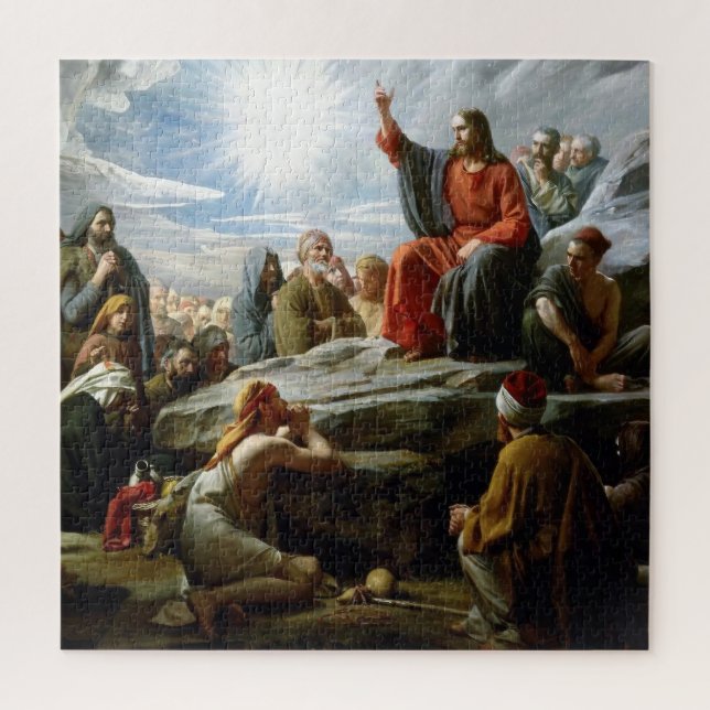 Jesus, Sermon auf dem Berg, Puzzle (Vertikal)