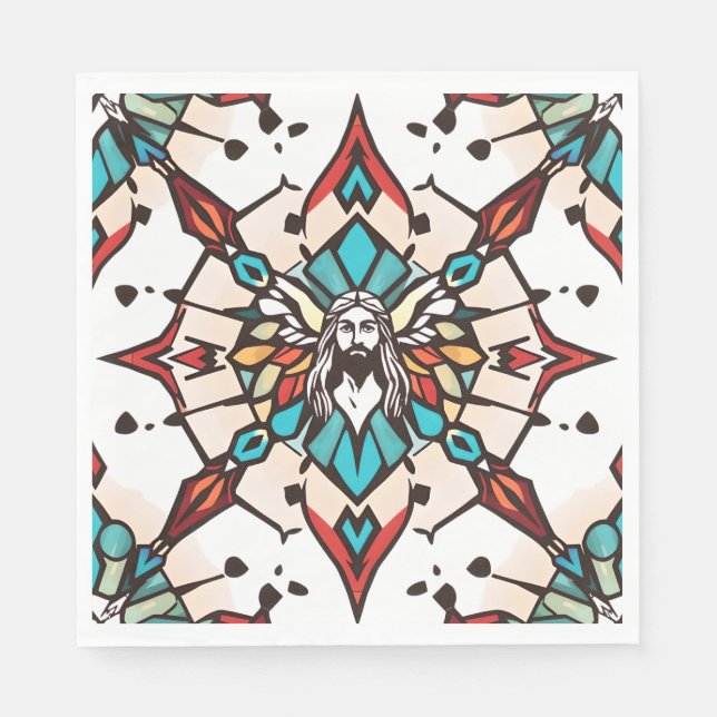 Jesus Servietten, um mit den Jesus-Tellern zu gehe Serviette (Vorderseite)