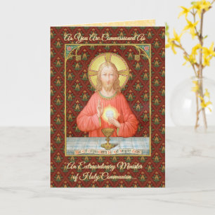 Jesus setzt die Eucharistie ein (SAU45; für EMHCs) Karte