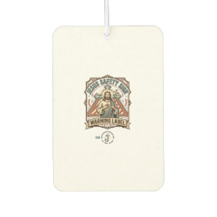 Jesus-Sicherheitsschild Warnschild Jesus-Sicherhei Autolufterfrischer