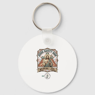 Jesus-Sicherheitsschild Warnschild Jesus-Sicherhei Schlüsselanhänger