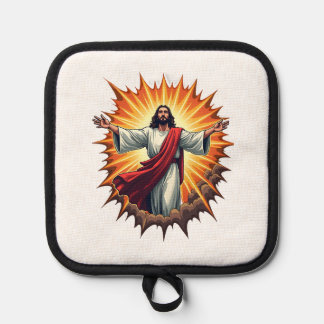 Jesus-Sieg-Burst-Vintage-Stickerei-Shirt Topflappen