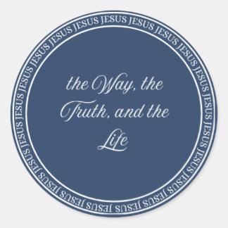 Jesus - Siegel flush Runder Aufkleber