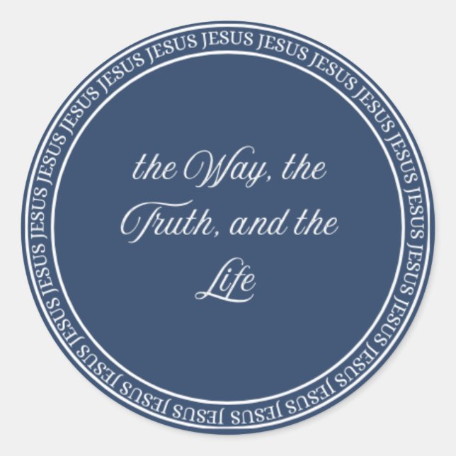 Jesus - Siegel flush Runder Aufkleber (Vorderseite)