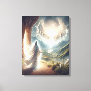 Jesus Siegt am Tor des Himmels Leinwanddruck