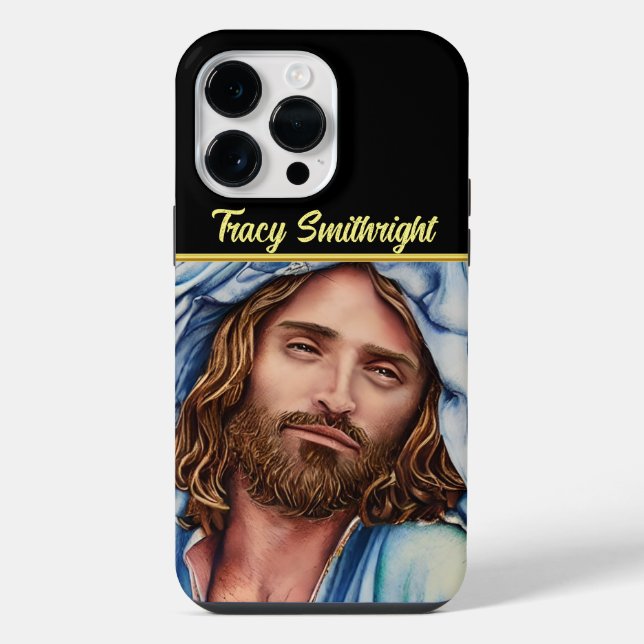 Jesus sieht dich an iPhone hülle (Rückseite)