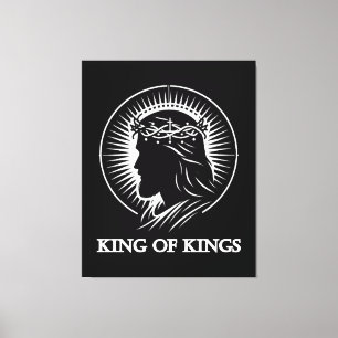 Jesus Silhouette König der Könige Leinwanddruck