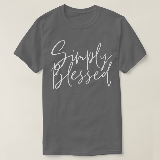 Jesus Simply Blessed Jesus Christ T-Shirt (Design vorne)