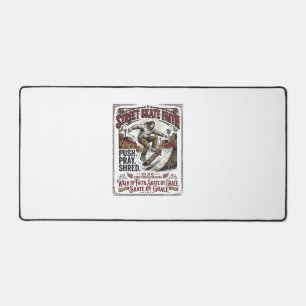 Jesus Skate Longboard Shirt Christlich Schreibtischunterlage