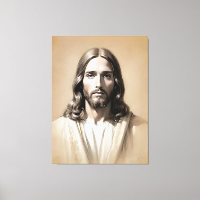 Jesus sketch 6 leinwanddruck (Vorderseite)