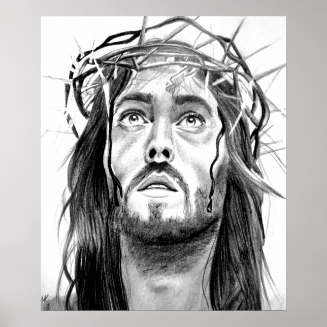 Jesus Sketch Poster (Vorne)