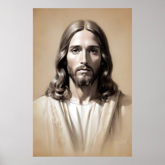 Jesus Skizze 6 Poster (Vorne)