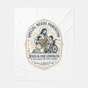 Jesus-Sonderbedarf-Elternschaft-Shirt Glaube basie Fleecedecke