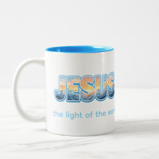 Jesus Sonnenaufgang Zweifarbige Tasse
