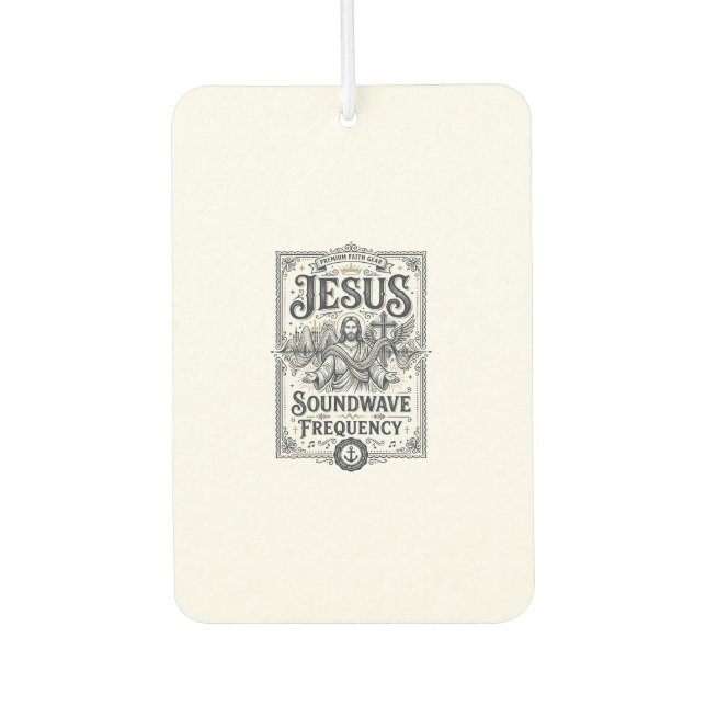 Jesus Soundwave Frequenz Jesus Soundwave Frequenz Autolufterfrischer (Vorderseite)