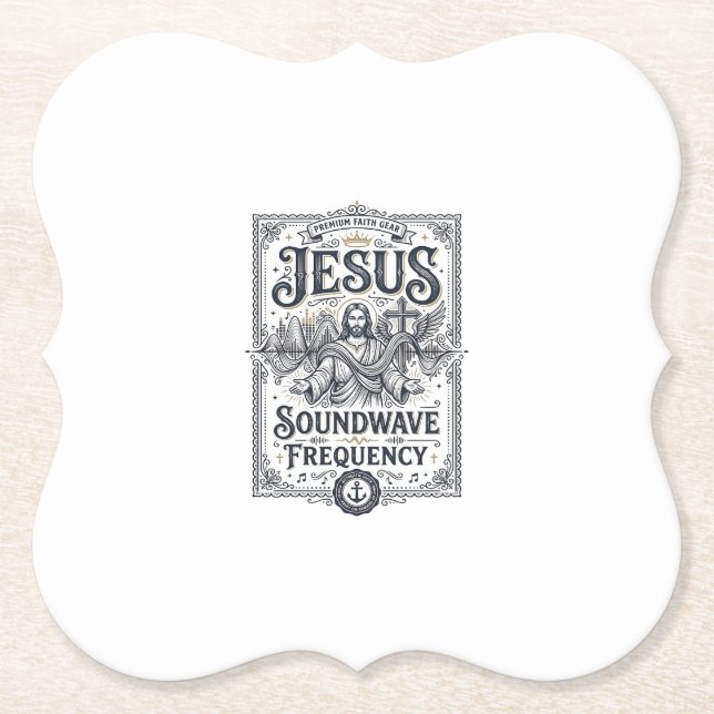 Jesus Soundwave Frequenz Jesus Soundwave Frequenz Untersetzer (Vorderseite)