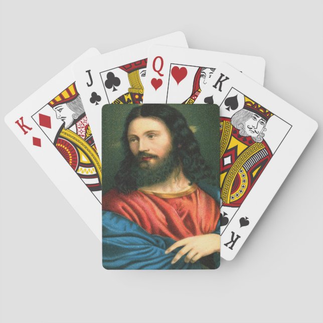 Jesus spielt Karten Spielkarten (Rückseite)