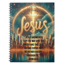 Jesus Spiral Foto Notebook