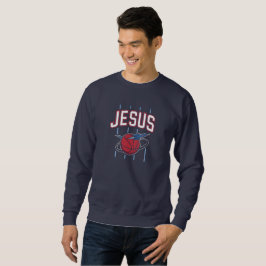 JESUS - Sports Hoops - Christian Sweatshirt