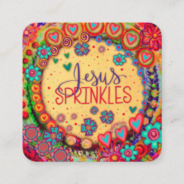 Jesus Sprinkles ~ Inspirivity Güte Cards Quadratische Visitenkarte