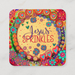 Jesus Sprinkles ~ Inspirivity Güte Cards Quadratische Visitenkarte