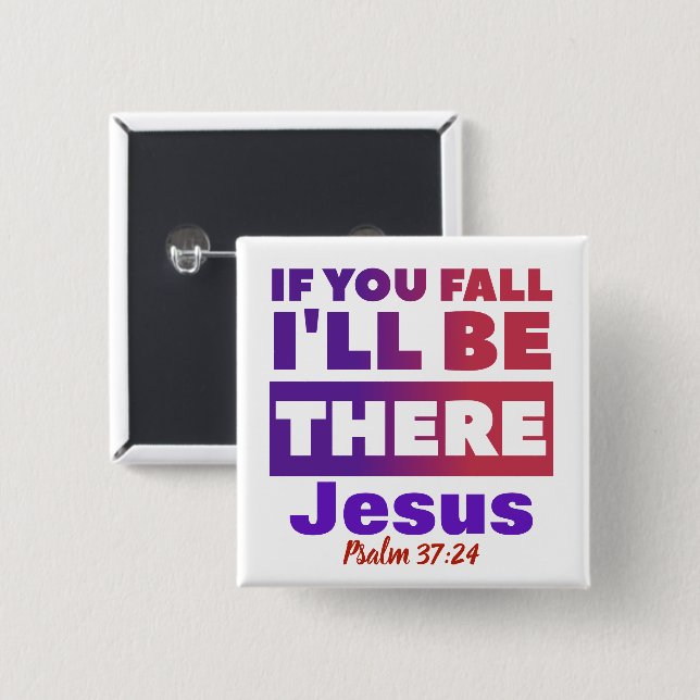 Jesus - Square Button (Vorne & Hinten)