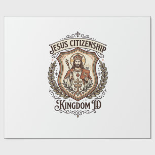 Jesus Staatsbürgerschaft Königreich ID Jesus Staat Geschenkpapier