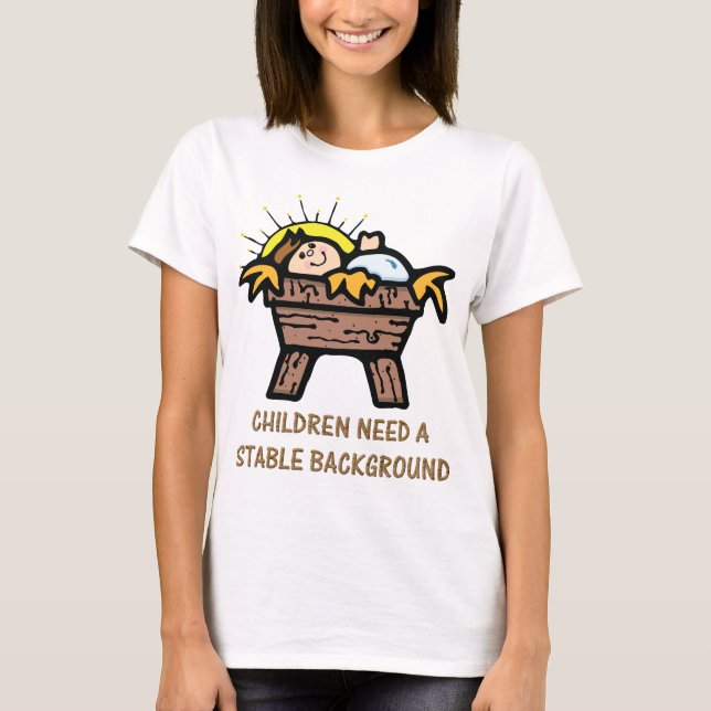 jesus stabiler Hintergrund T-Shirt (Vorderseite)