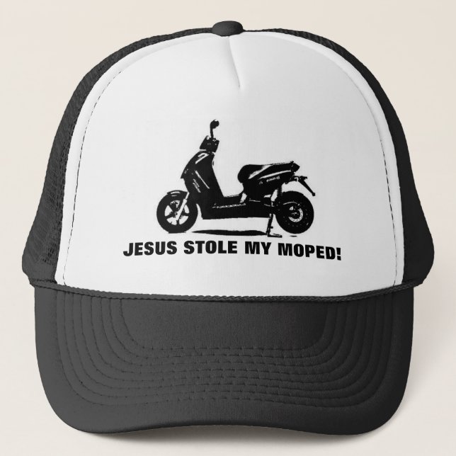 JESUS STAHL MEIN MOPED! TRUCKERKAPPE (Vorderseite)