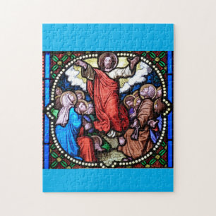 JESUS STAINED GLASS FENSTER JIGSAW PUZZLE