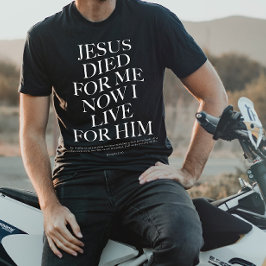 Jesus starb für mich | Christliches ästhetisches A T-Shirt