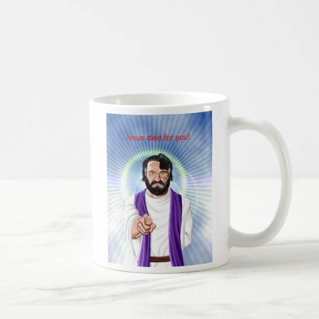 Jesus starb für Sie Tasse (Rechts)