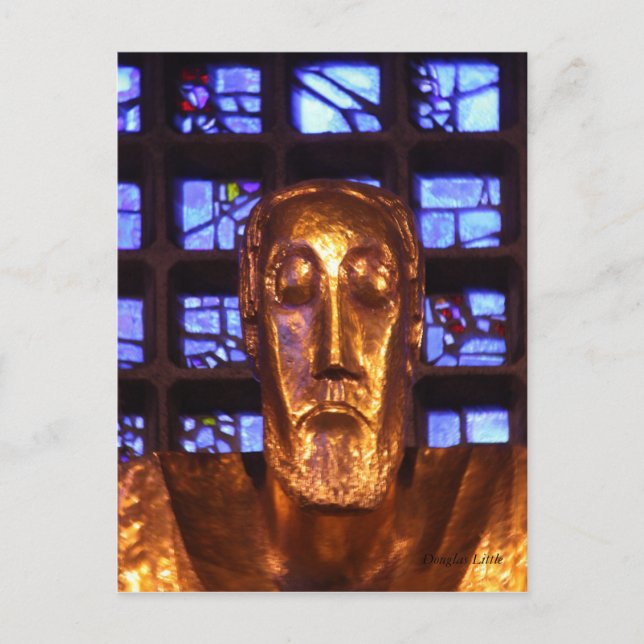 Jesus Statue, Kaiser-Wilhelm-Gedenkkirche Postkarte (Vorderseite)