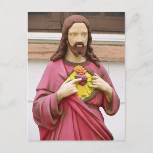 Jesus Statue Postkarte