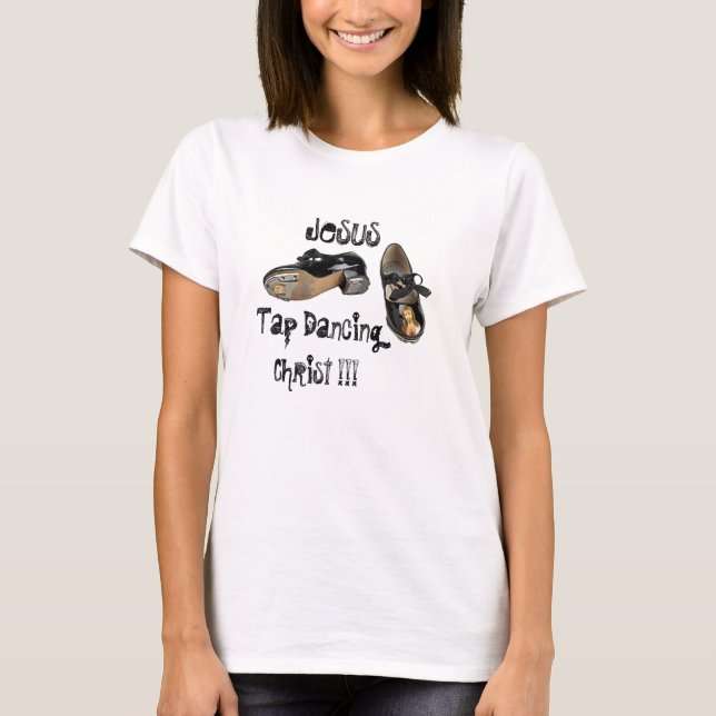 Jesus stechen tanzenden blasphemischen lustigen T T-Shirt (Vorderseite)