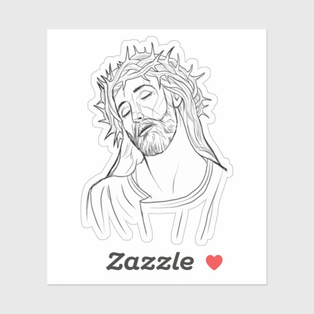 Jesus Sticker (Blatt)