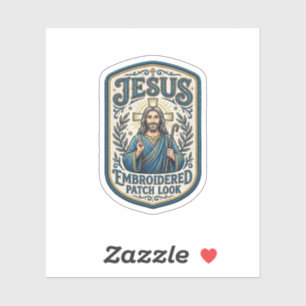 Jesus Stickpatch Look Jesus Stickpatch Aufkleber