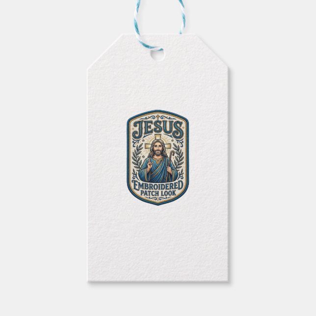 Jesus Stickpatch sieht Jesus besticktes Patch Geschenkanhänger (Vorderseite)