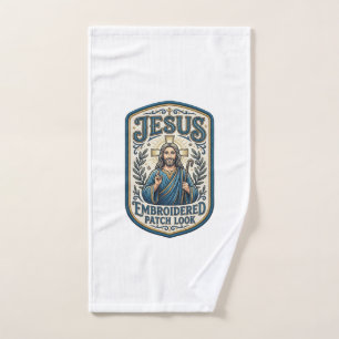 Jesus Stickpatch sieht Jesus besticktes Patch Handtuch