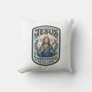 Jesus Stickpatch sieht Jesus besticktes Patch Kissen