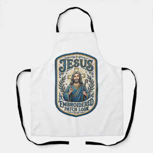 Jesus Stickpatch sieht Jesus besticktes Patch Schürze