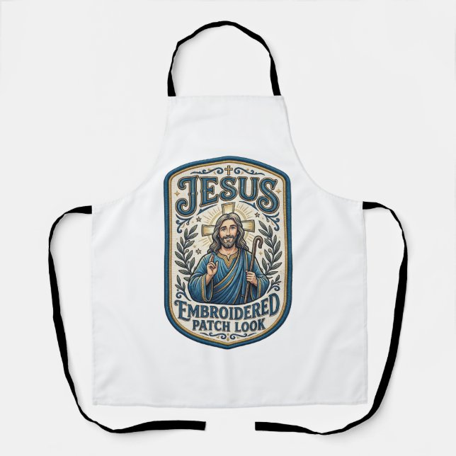 Jesus Stickpatch sieht Jesus besticktes Patch Schürze (Vorderseite)